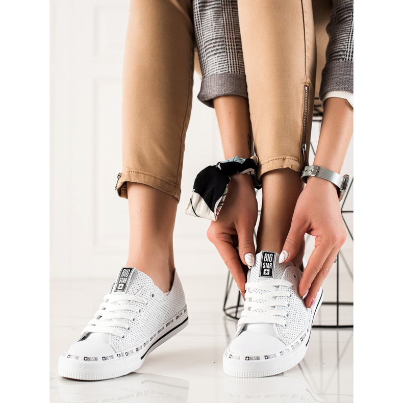 Tênis feminino Big Star FF274024 branco 2