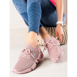 Tênis feminino Big Star JJ274266 rosa 2