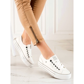 Tênis feminino Big Star HH274052 branco 2