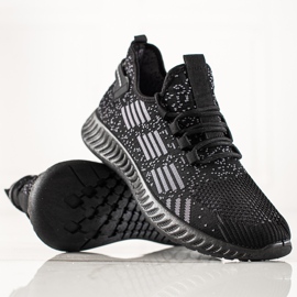 TRENDI Calçados esportivos masculinos leves preto 1