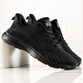 TRENDI Calçados Esportivos Clássicos Pretos 2