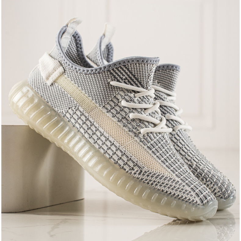 TRENDI Tênis masculino confortável cinza 2