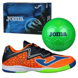 Sapatos de interior Joma Super Copa In Jr SCJS.808.IN preto azul laranja verde laranja 1