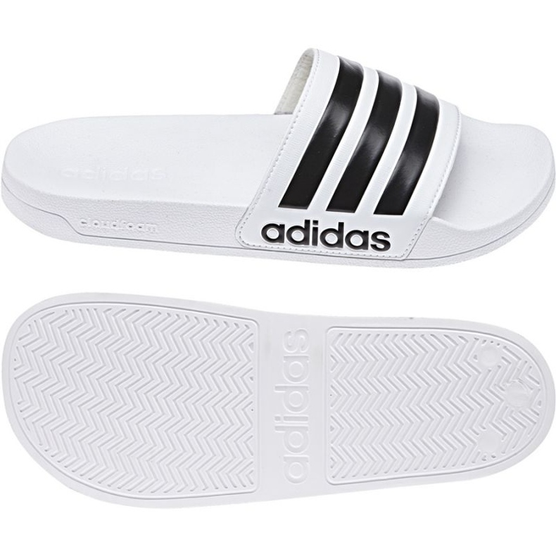 Chinelos Adidas Adilette Shower AQ1702 branco preto 1