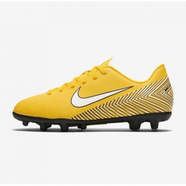 Chuteiras Nike Mercurial Vapor 12 Club Neymar Mg Jr AO9472-710 multicolorido amarelos 2