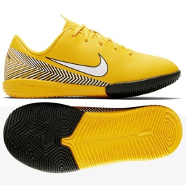 Tênis indoor Nike Mercurial Vapor 12 Academy Neymar Ic Jr AO2899-710 amarelo amarelo 1 Tênis indoor Nike Mercurial Vapor 12 Academy Neymar Ic Jr AO2899-710 amarelo amarelo 1