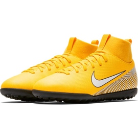 Chuteiras Nike Mercurial Superfly 6 Club Neymar Tf Jr AO2894-710 multicolorido amarelos 1