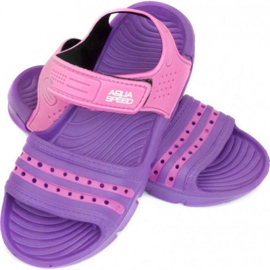 Sandálias infantis Aqua-speed Noli violeta rosa coluna 93 roxo roxo 1