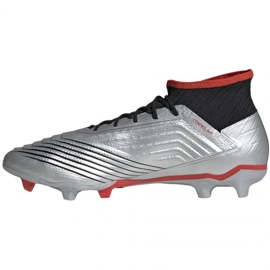 Chuteiras Adidas Predator 19.2 Fg M F35601 preto/prata prata 1