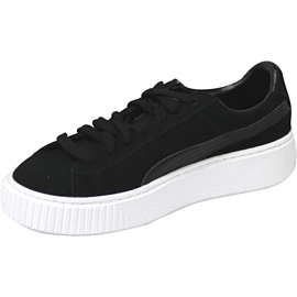 Plataforma de camurça Puma Jr 363663 01 preto 1