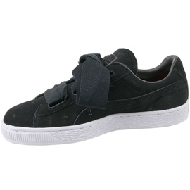 Puma Suede Heart Jr 365135-02 preto 1 Puma Suede Heart Jr 365135-02 preto 1