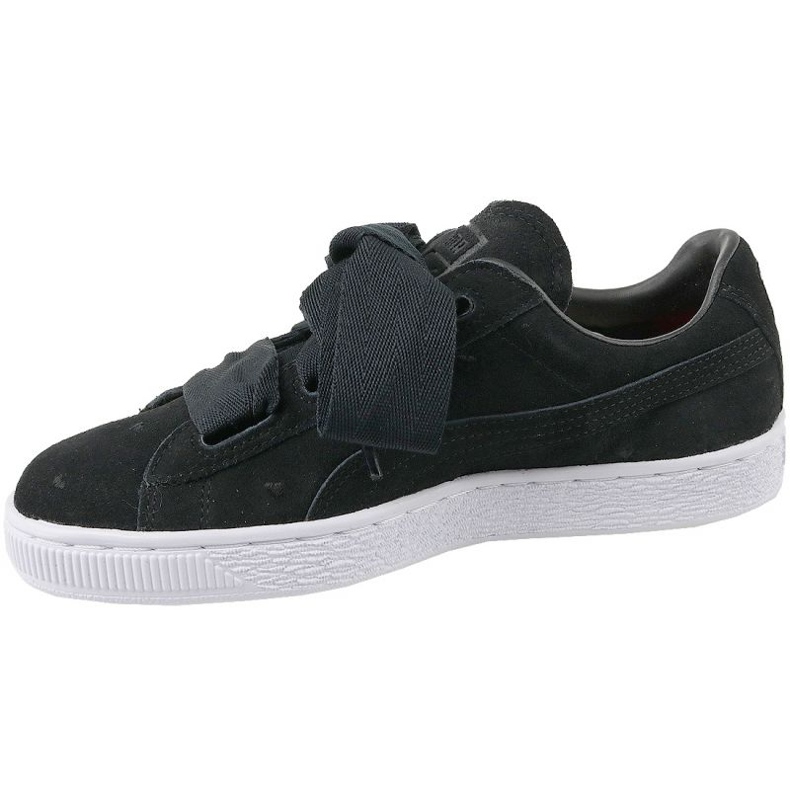 Puma Suede Heart Jr 365135-02 preto 1 Puma Suede Heart Jr 365135-02 preto 1