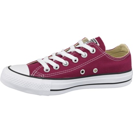 Sapatos Converse Chuck Taylor All Star Ox M9691C cor de vinho vermelho 1