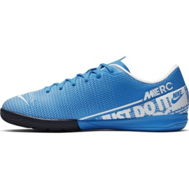 Chuteiras Nike Mercurial Vapor 13 Academy Ic Jr AT8137-414 azul azul 1