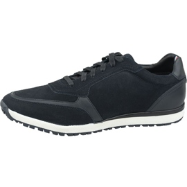 Sapatos Tommy Hilfiger Premium camurça Runner M FM0FM02551 Cki azul marinho 1