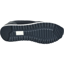 Sapatos Tommy Hilfiger Premium camurça Runner M FM0FM02551 Cki azul marinho 3