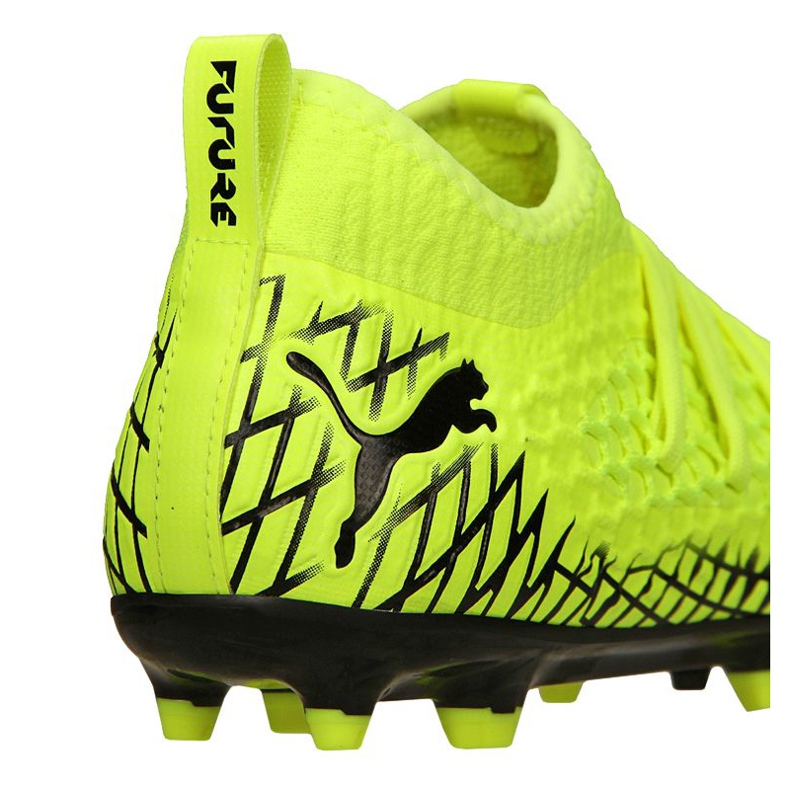 Chuteiras Puma Future 4.3 Netfit Fg / Ag Jr 105693-03 multicolorido amarelo 1