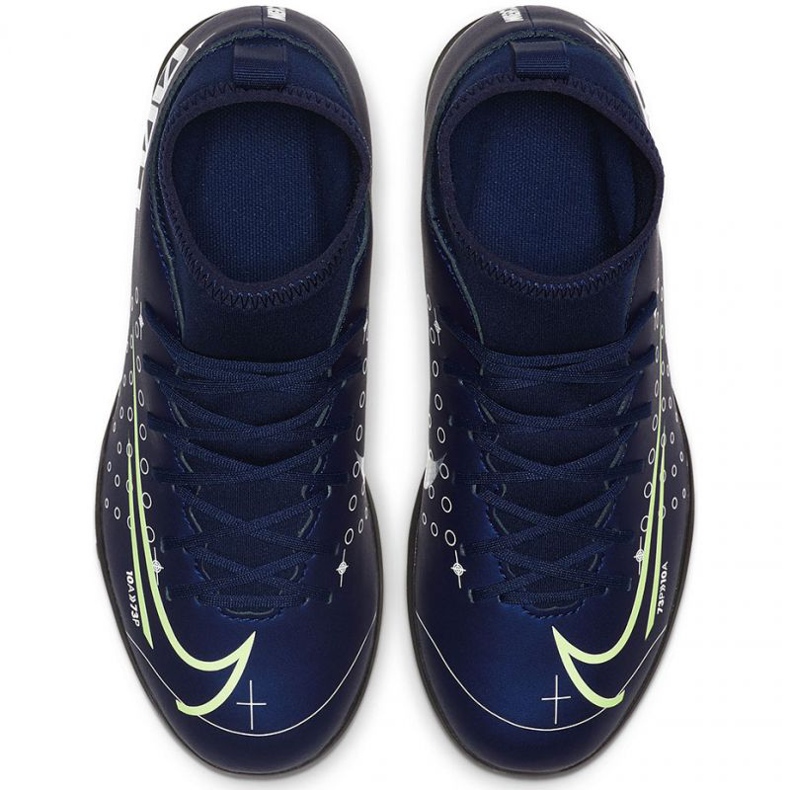 Chuteiras Nike Mercurial Superfly 7 Club Mds Tf Jr BQ5416-401 azul marinho azuis e azul marinho 1