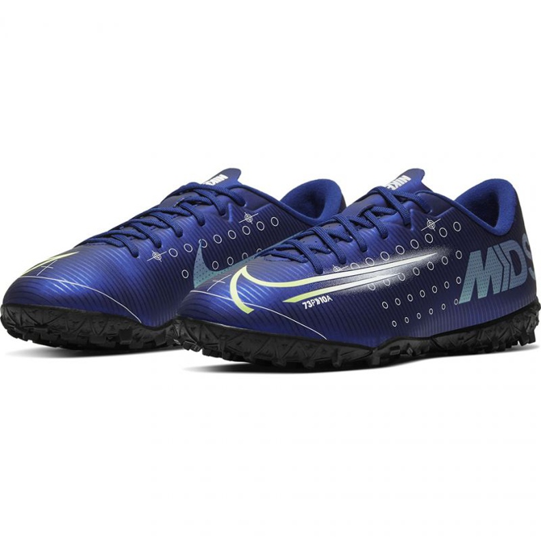 Chuteira Nike Mercurial Vapor 13 Academy Mds Tf Jr CJ1178 401 azul marinho azuis e azul marinho 1
