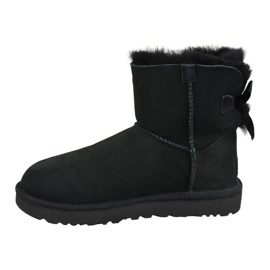 Sapatos Ugg Mini Bailey Bow Ii W 1016501-BLK preto 1 Sapatos Ugg Mini Bailey Bow Ii W 1016501-BLK preto 1