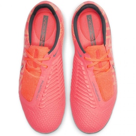 Chuteiras Nike Phantom Venom Elite Fg Jr AO0401 810 multicolorido laranjas e vermelhos 1