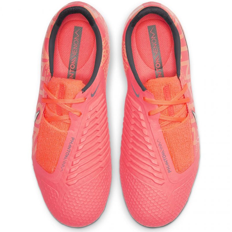 Chuteiras Nike Phantom Venom Elite Fg Jr AO0401 810 multicolorido laranjas e tintos 1