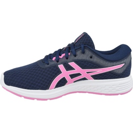 Tênis de corrida Asics Patriot 11 Gs Jr 1014A070-402 azul marinho 1