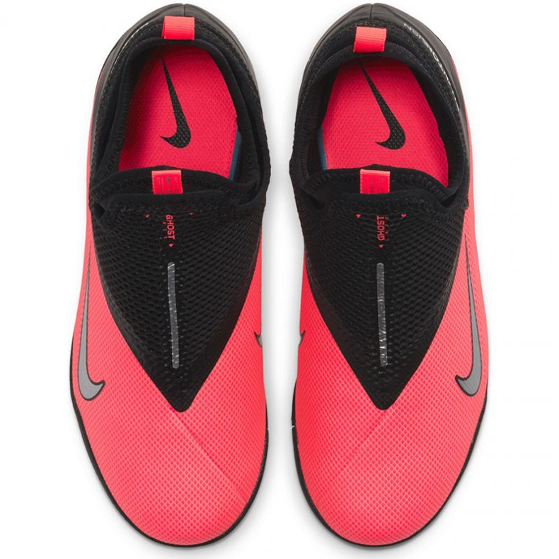Chuteiras Nike Phantom Vsn 2 Academy Df Tf Jr CD4078 606 vermelho laranjas e vermelhos 1