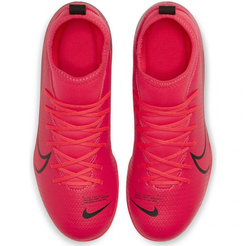 Chuteiras Nike Mercurial Superfly 7 Club FG / MG Jr AT8150-606 vermelho laranjas e tintos 1