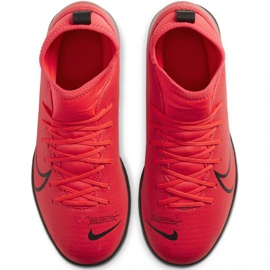 Sapatos de interior Nike Mercurial Superfly 7 Club Ic Jr AT8153-606 multicolorido laranjas e tintos 1