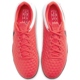 Chuteira Nike Tiempo Legend 8 Academy Tf AT6100 606 dourado laranjas e vermelhos 1