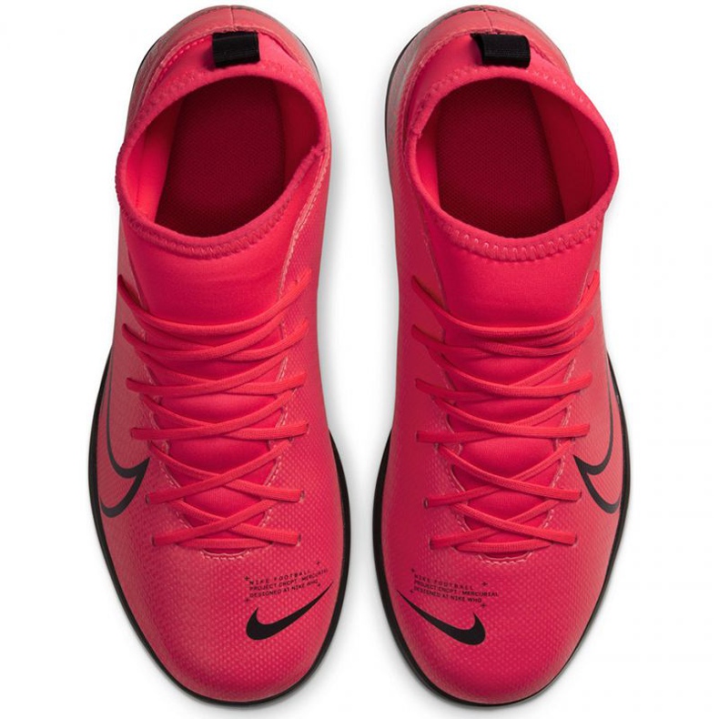 Chuteiras Nike Mercurial Superfly 7 Club Tf Jr AT8156-606 vermelho laranjas e tintos 1 Chuteiras Nike Mercurial Superfly 7 Club Tf Jr AT8156-606 vermelho laranjas e tintos 1