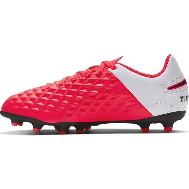Chuteiras Nike Tiempo Legend 8 Club FG / MG Jr AT5881-606 vermelho laranjas e tintos 1 Chuteiras Nike Tiempo Legend 8 Club FG / MG Jr AT5881-606 vermelho laranjas e tintos 1