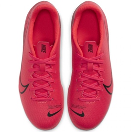Chuteiras Nike Mercurial Vapor 13 Club FG / MG Jr AT8161-606 multicolorido laranjas e vermelhos 1