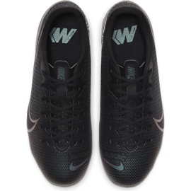Chuteiras Nike Mercurial Vapor 13 Academy FG / MG Jr AT8123 010 cinza preto 1