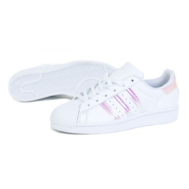 Sapatos Adidas Superstar Jr FV3139 branco preto 1