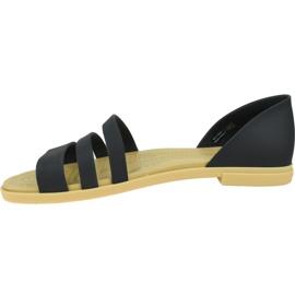 Crocs Tulum Open Flat W 206109-00W preto 1 Crocs Tulum Open Flat W 206109-00W preto 1