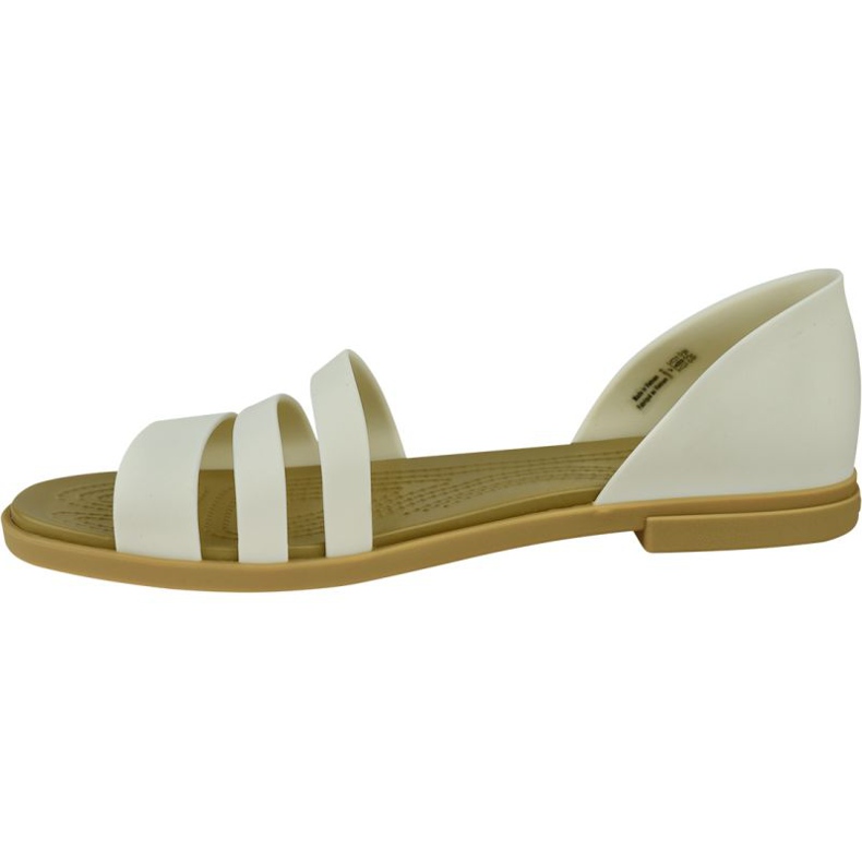 Crocs Tulum Open Flat W 206109-1CQ branco 1