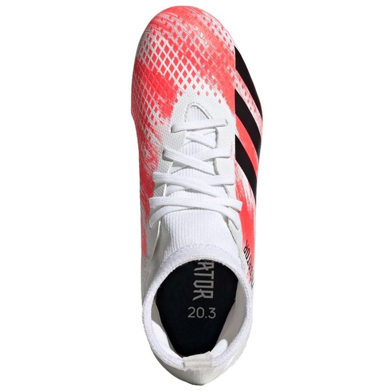 Chuteiras Adidas Predator 20.3 Fg Jr EG0927 multicolorido branco 1