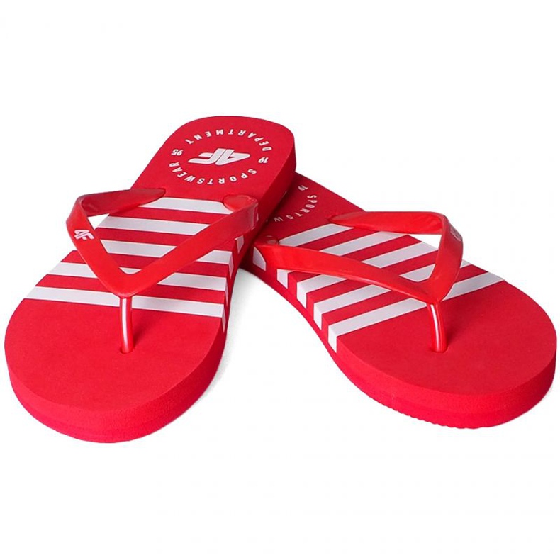 Chinelos 4F W H4L20 KLD004 62S vermelho 1