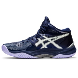 Tênis de voleibol Asics Sky Elite Ff Mt W 1052A023-400 grafite, azul marinho azul e azul marinho 1
