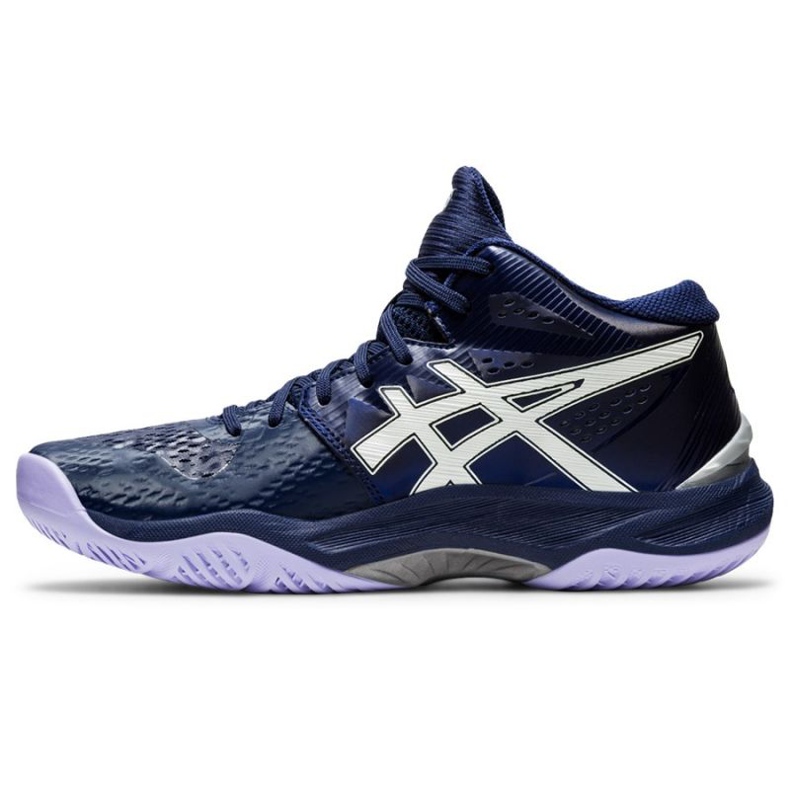 Tênis de voleibol Asics Sky Elite Ff Mt W 1052A023-400 grafite, azul marinho azul e azul marinho 1