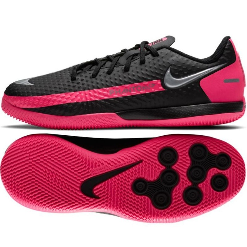 Chuteira Nike Phantom Gt Academy Ic Jr CK8480-006 multicolorido preto 1