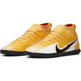 Chuteiras Nike Mercurial Superfly 7 Club Ic Jr AT8153 801 amarelo laranjas e tintos 1 Chuteiras Nike Mercurial Superfly 7 Club Ic Jr AT8153 801 amarelo laranjas e tintos 1