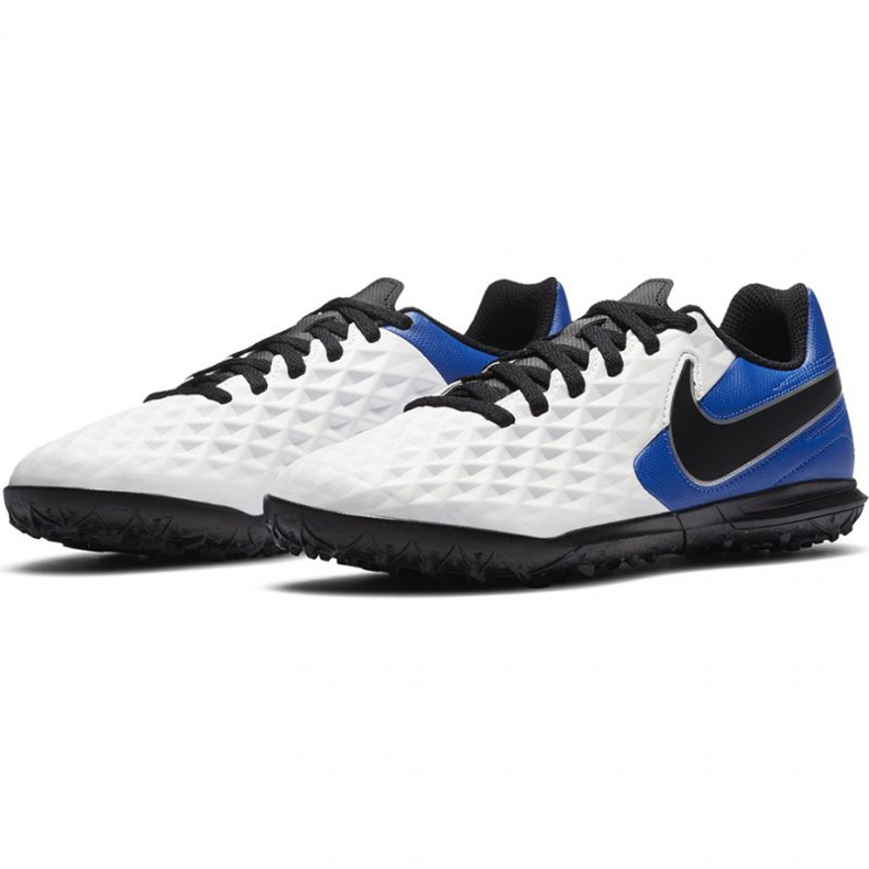 Chuteiras Nike Tiempo Legend 8 Club Tf Jr AT5883 104 preto, azul, branco branco 1
