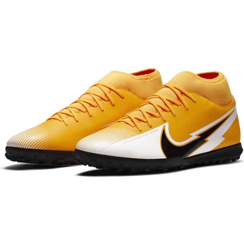 Chuteiras Nike Mercurial Superfly 7 Club Tf M AT7980 801 multicolorido amarelos 1 Chuteiras Nike Mercurial Superfly 7 Club Tf M AT7980 801 multicolorido amarelos 1
