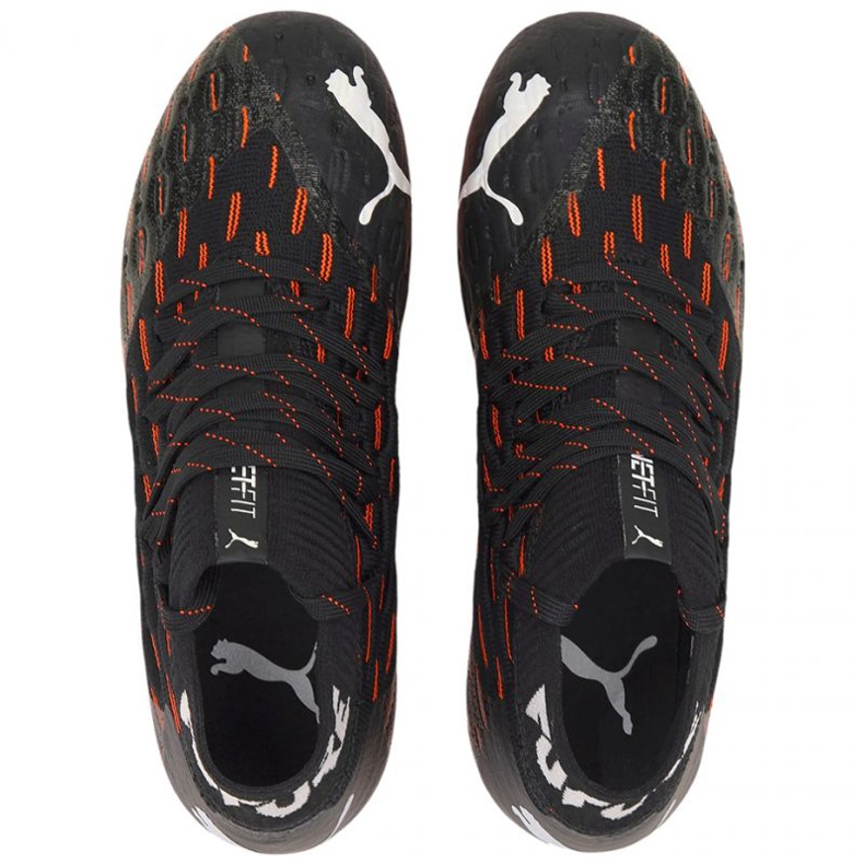 Chuteiras Puma Future 6.1 Netfit Fg Ag Jr 106200 01 multicolorido preto 1