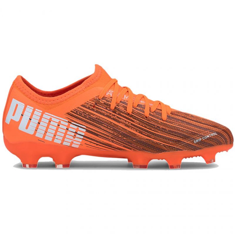 Chuteiras Puma Ultra 3.1 Fg Ag Jr 106098 01 multicolorido, laranja laranjas e vermelhos 1