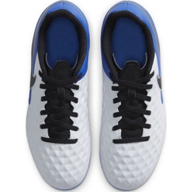 Chuteiras Nike Tiempo Legend 8 Club FG / MG Jr AT5881 104 multicolorido branco 1