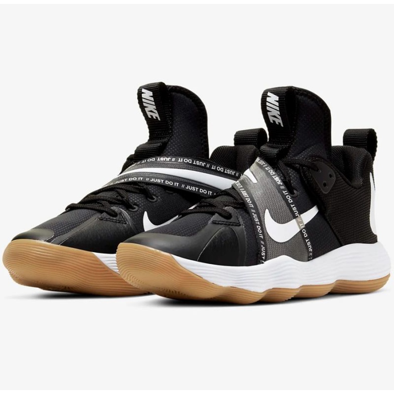 Tênis de voleibol Nike React HyperSet CI2955010-S preto preto 2